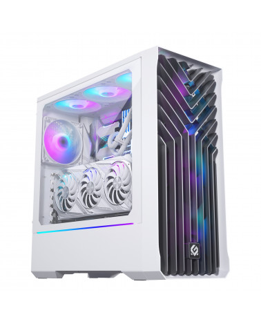 Корпус MagniumGear NEO Air 2 White, 3х 120mm ARGB Fan, Tempered Glass, Mid-Tower / MG-NE523A_DWT06_RU