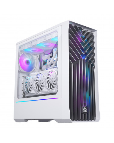 Корпус MagniumGear NEO Air 2 White, 3х 120mm ARGB Fan, Tempered Glass, Mid-Tower / MG-NE523A_DWT06_RU