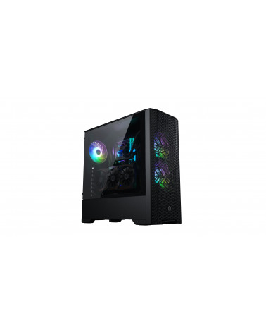 Корпус MagniumGear NEO Air Black, 2х 120mm ARGB Fan, боковая панель Tempered Glass, Mid-Tower / MG-NE520A_DBK02_RU