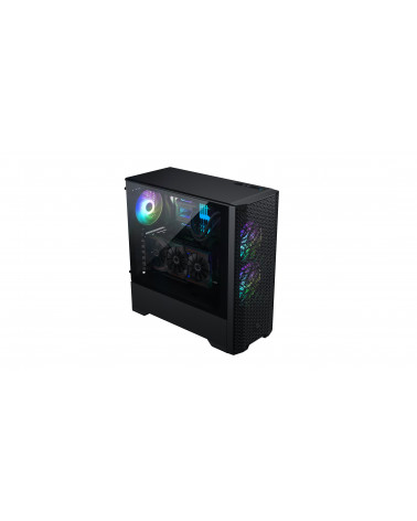 Корпус MagniumGear NEO Air Black, 2х 120mm ARGB Fan, боковая панель Tempered Glass, Mid-Tower / MG-NE520A_DBK02_RU