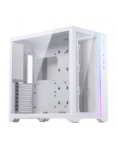 Корпус MagniumGear NEO Qube 2, White, Dual System, ARGB Strip, боковая и передняя панель Tempered Glass, Mid-Tower / MG-NE620Q_D