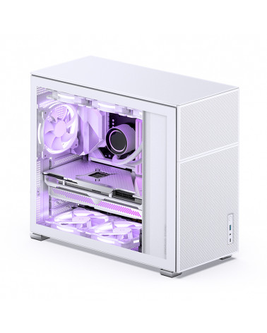 Корпус JONSBO D41 MESH White без БП, боковая панель из закаленного стекла, mini-ITX, micro-ATX, ATX, белый