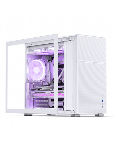 Корпус JONSBO D41 MESH White без БП, боковая панель из закаленного стекла, mini-ITX, micro-ATX, ATX, белый