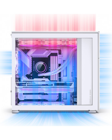 Корпус JONSBO D41 MESH White без БП, боковая панель из закаленного стекла, mini-ITX, micro-ATX, ATX, белый