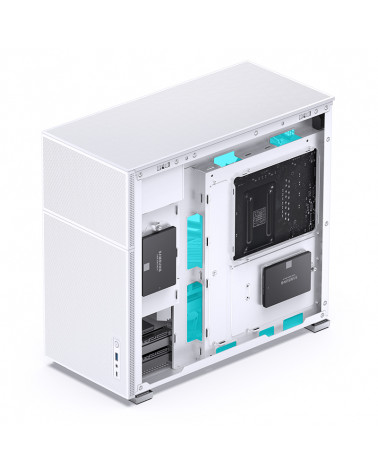 Корпус JONSBO D41 MESH White без БП, боковая панель из закаленного стекла, mini-ITX, micro-ATX, ATX, белый