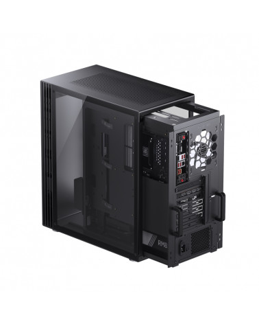 Корпус JONSBO U6 Black без БП, боковые панели из закаленного стекла, mini-ITX, micro-ATX, ATX, черный