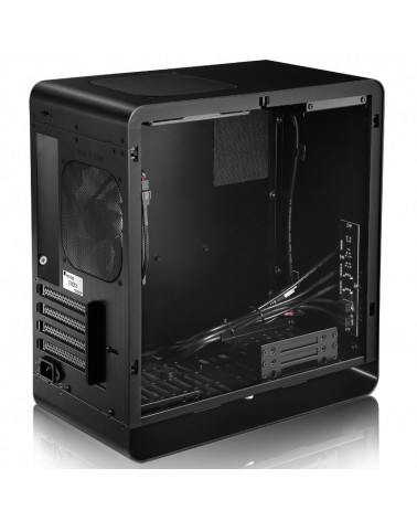 Корпус JONSBO UMX3W Black без БП, боковая панель из закаленного стекла, mini-ITX, micro-ATX, черный