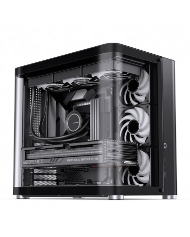 Корпус JONSBO TK-2 2.0 Black без БП, mini-ITX, micro-ATX, ATX, черный