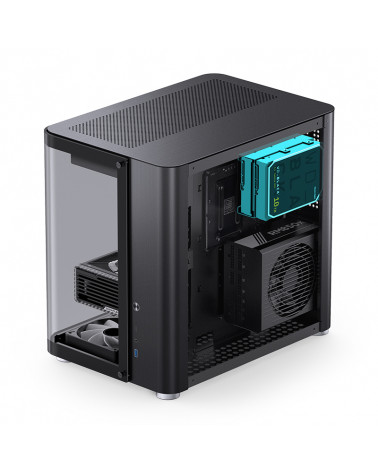 Корпус JONSBO TK-2 2.0 Black без БП, mini-ITX, micro-ATX, ATX, черный