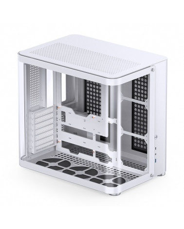 Корпус JONSBO TK-2 2.0 White без БП, mini-ITX, micro-ATX, ATX, белый