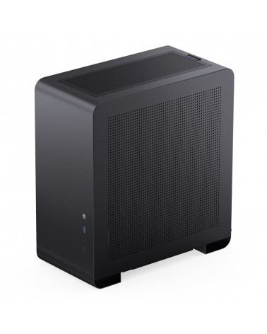 Корпус JONSBO U4 PRO Black без БП, боковая панель из закаленного стекла, mini-ITX, micro-ATX, ATX, черный