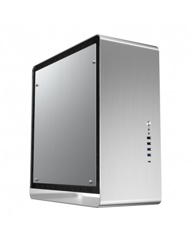 Корпус JONSBO UMX6-A Silver без БП, mini-ITX, micro-ATX, ATX, серебристый