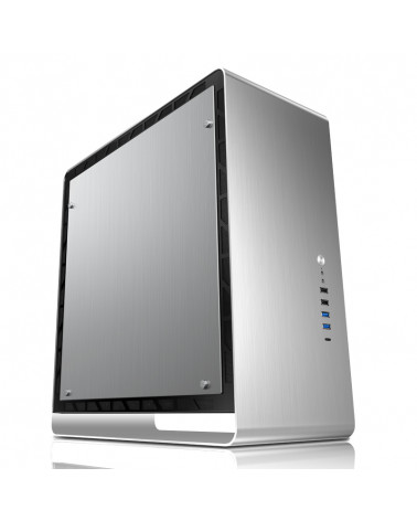 Корпус JONSBO UMX6-A Silver без БП, mini-ITX, micro-ATX, ATX, серебристый