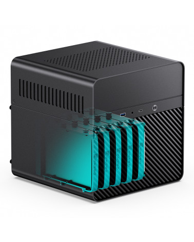 Корпус JONSBO N2 Black без БП, mini-ITX, SFX, черный