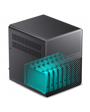 Корпус JONSBO N3 Black без БП, mini-ITX, SFX, черный