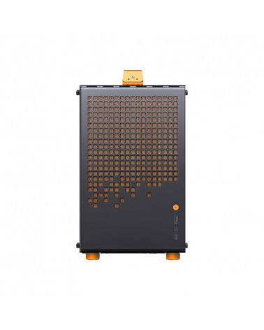 Корпус JONSBO Jonsplus Z20 Orange/Black без БП, боковая панель из закаленного стекла, mini-ITX, micro-ATX, черно-оранжевый