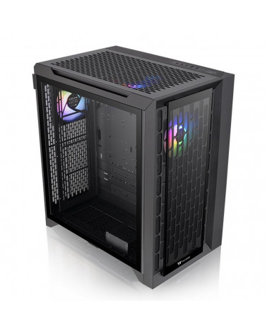 Корпус Thermaltake CA-1X7-00F1WN-01 CTE C700 TG ARGB/Black/Win/SPCC/Tempered Glass*2/CT140 ARGB Fan*3/Brown Box 