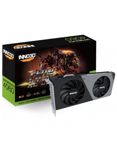 Видеокарта INNO3D RTX4060 TWIN X2 OC 8GB GDDR6 128-bit DPx3 HDMI 2FAN RTL 