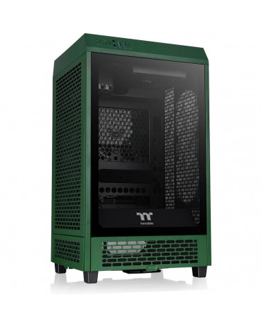 Корпус Thermaltake The Tower 200 Racing Green /Racing Green/Win/SPCC/Tempered Glass*1/CT140 Fan*2/Color Box 