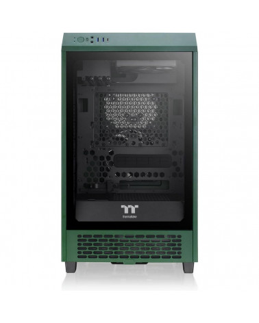 Корпус Thermaltake The Tower 200 Racing Green /Racing Green/Win/SPCC/Tempered Glass*1/CT140 Fan*2/Color Box 