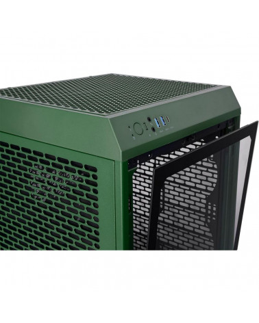 Корпус Thermaltake The Tower 200 Racing Green /Racing Green/Win/SPCC/Tempered Glass*1/CT140 Fan*2/Color Box 