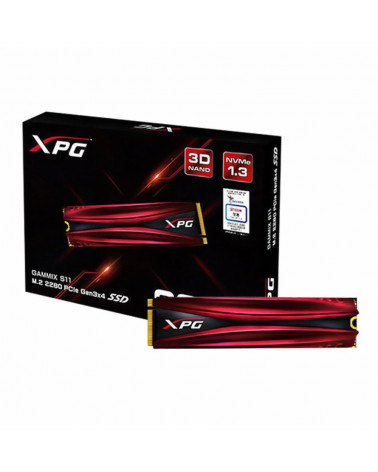 Твердотельный накопитель SSD ADATA XPG GAMMIX S11 Pro 2TB M.2 2280 AGAMMIXS11P-2TT-C Client PCIe Gen3x4 with NVMe, 3350/2900, IO