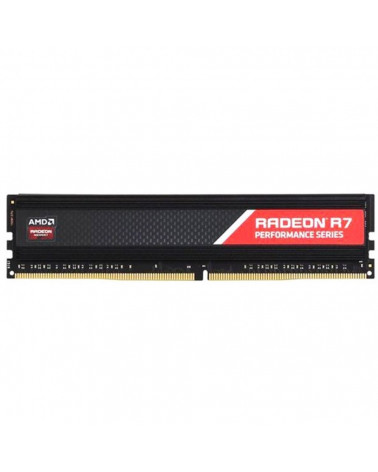 Модуль памяти AMD Radeon™ R7 Performance Series Black Gaming Memory R7S48G2400U2S 8GB DDR4 2400 DIMM Non-ECC, CL16, 1.2V, Heat S