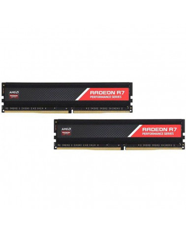 Модуль памяти AMD Radeon™ R7 Performance Series Black Gaming Memory R7S416G2400U2K 16GB DDR4 2400 DIMM  Non-ECC, CL16, 1.2V, Hea