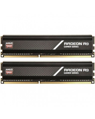 Модуль памяти AMD Radeon™ R9 Gamers Series Black Gaming Memory R9S416G3206U2K 16GB DDR4 3200 DIMM Non-ECC, CL16, 1.35V, Heat Shi