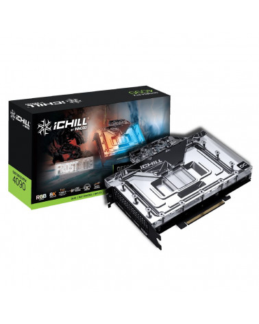 Видеокарта INNO3D RTX4090 ICHILL FROSTBITE 24GB GDDR6X 384-bit DPx3 HDMI 2580MHz/21Gbps 13429 GA102 