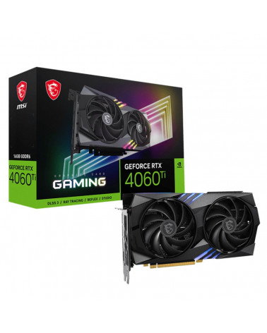 Видеокарта MSI RTX4060Ti GAMING 16GB GDDR6 128-bit DPx3 HDMI 2FAN RTL 