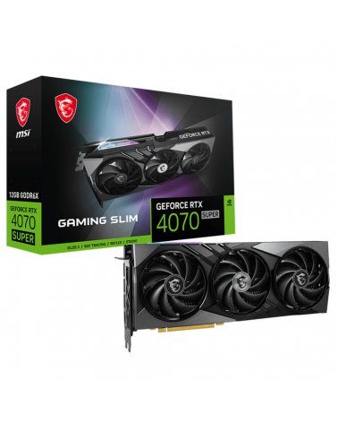 Видеокарта MSI GeForce RTX 4070 SUPER 12G GAMING SLIM 