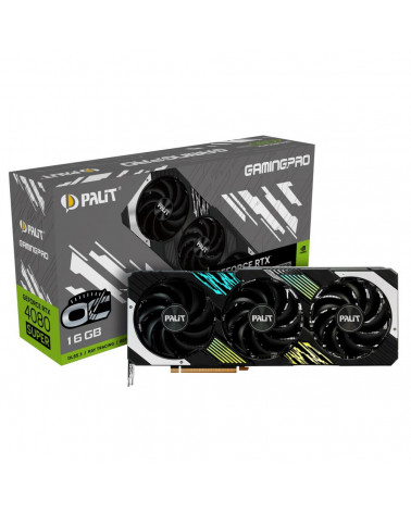 Видеокарта Palit RTX4080SUPER GAMINGPRO OC 16GB GDDR6X 256-bit DPx3 HDMI 3FAN RTL 