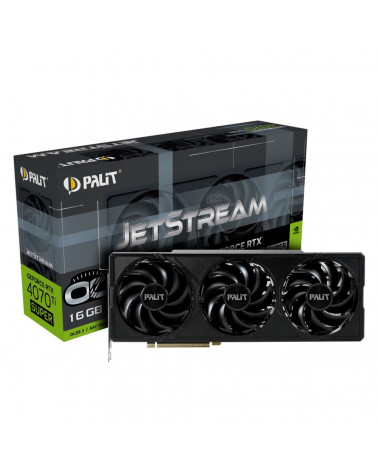 Видеокарта Palit RTX4070Ti SUPER JETSTREAM OC 16GB GDDR6X 256-bit DPx3 HDMI 3FAN RTL 