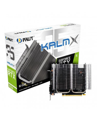 Видеокарта Palit RTX3050 KALMX 6GB GDDR6 96-bit DVI HDMI DP RTL 