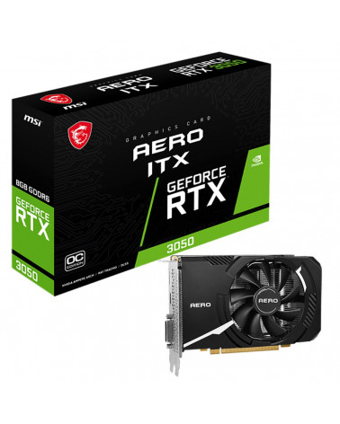 Видеокарта MSI RTX3050 AERO ITX OCV1 8GB GDDR6 128bit DL-DVI-D DP HDMI 1FAN RTL 