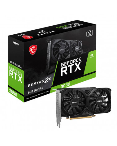 Видеокарта MSI RTX3050 VENTUS 2X 6G 6GB GDDR6 96bit DP 2xHDMI 2FAN RTL 