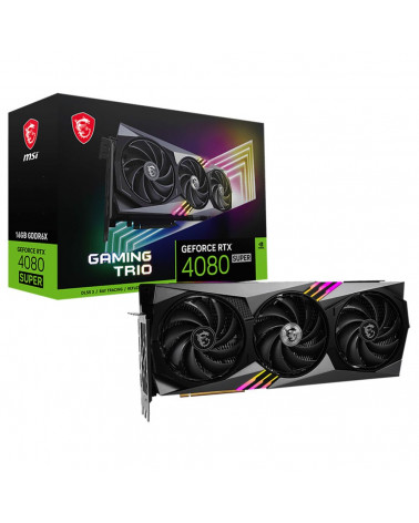 Видеокарта MSI RTX4080 SUPER GAMING TRIO 16GB GDDR6X 256bit 3xDP HDMI 3FAN RTL 