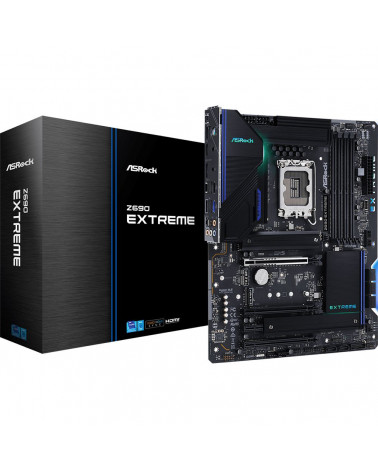 Материнская плата ASRock Z690 Extreme, Socket 1700, Intel®Z690, 4xDDR4-3200, HDMI+DP, 3xPCI-Ex16, 1xPCI-Ex1, 8xSATA3 (RAID 0/1/5