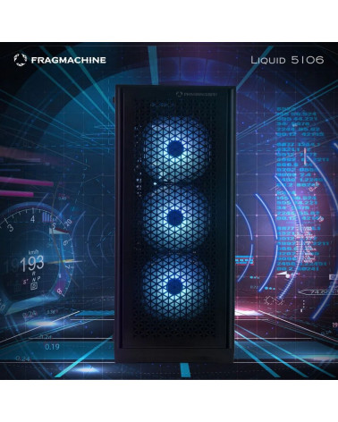 Компьютер FragMachine Liquid  5106 (i5-12400F, DDR5 16GB, SSD 1Tb, RTX 4060, noOS) 