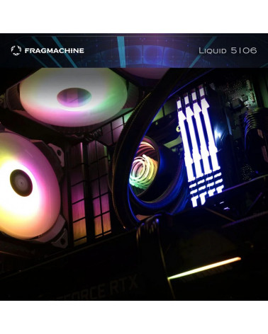 Компьютер FragMachine Liquid  5106 (i5-12400F, DDR5 16GB, SSD 1Tb, RTX 4060, noOS) 