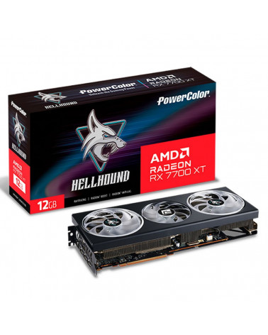 Видеокарта PowerColor RX 7700 XT Hellhound 12GB GDDR6 192bit 3xDP HDMI 3FAN 