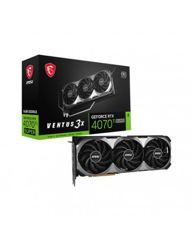 Видеокарта MSI RTX4070Ti SUPER 16G VENTUS 3X OC 16GB GDDR6X 256bit 3xDP HDMI 3FAN RTL 