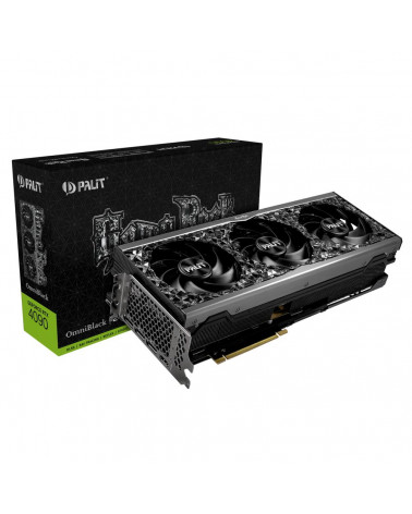 Видеокарта Palit RTX4090 GAMEROCK OMNIBLACK 24GB GDDR6X 384bit 3-DP HDMI |NED4090019SB-1020Q| (243420) 