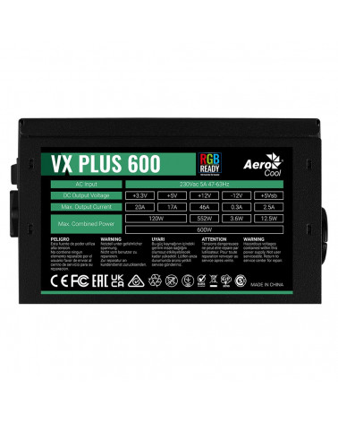 Блок питания AeroCool VX Plus 600 RGB (VX Plus 600 RGB) (150911) 10