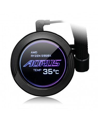 Жидкостная система охлаждения Gigabyte AORUS WATERFORCE X 240 , 2 x 120mm ARGB Fan, RTL