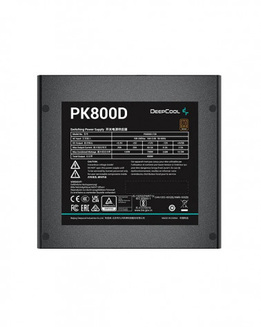 Блок питания Deepcool PK800D (ATX 2.4, 800W, PWM 120mm fan, Active PFC+DC to DC, 80+ BRONZE) RET