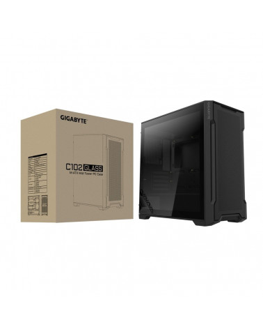 Корпус Gigabyte C102G  MidTower, mATX, USB3.0x2, Audio I/O, GPU:410mm, Black, TG 