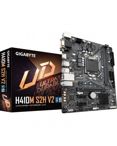 Материнская плата Gigabyte H410M S2H V2, Socket 1200, Intel®H470, 2xDDR4-2666, D-SUB+DVI-D+HDMI, 1xPCI-Ex16, 2xPCI-Ex1, 4xSATA3,