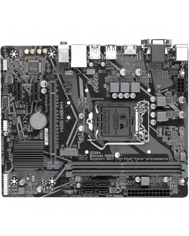 Материнская плата Gigabyte H410M S2H V2, Socket 1200, Intel®H470, 2xDDR4-2666, D-SUB+DVI-D+HDMI, 1xPCI-Ex16, 2xPCI-Ex1, 4xSATA3,